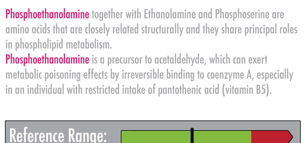 Phosphoethanolamine high low meaning treatment symptoms interpretation interpretive pdf genova test results